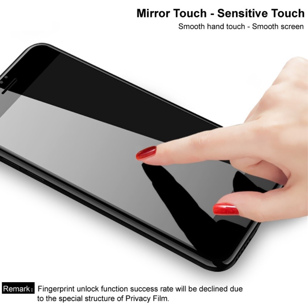 Protector pantalla cobertura privacidad total de cristal emplado iPhone 14 Pro Max negro