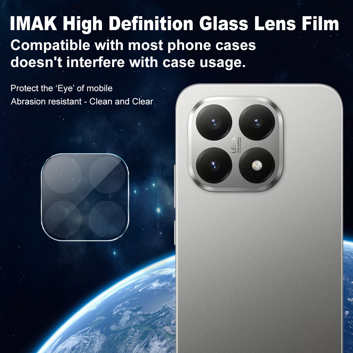 Cubre objetivo de cristal templado de 0,2mm Xiaomi 15T Transparente