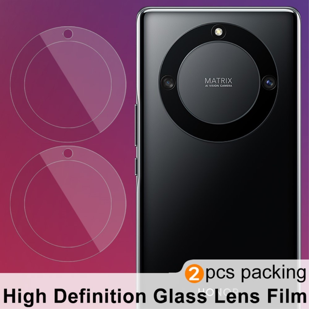 Cubre objetivo de cristal templado de 0,2mm (2 piezas) Honor Magic5 Lite transparente