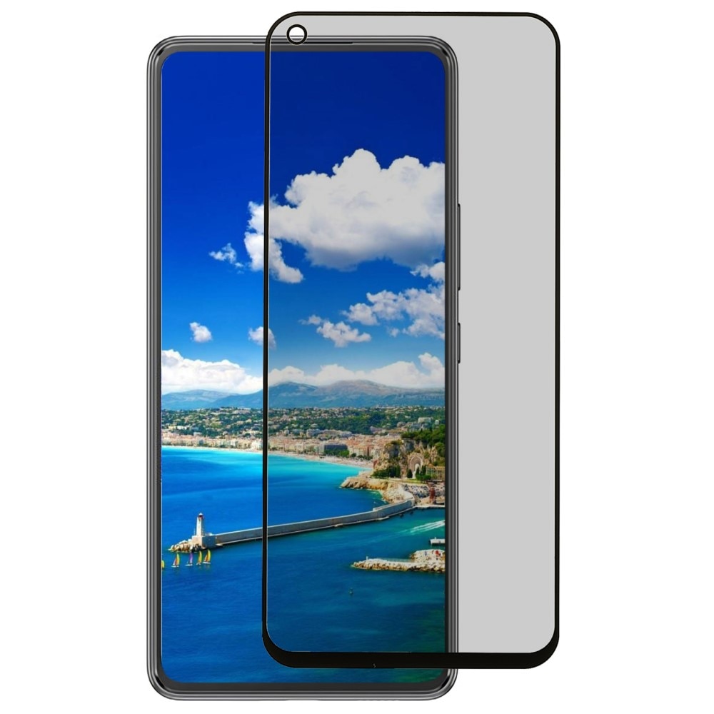 Protector pantalla cobertura privacidad total de cristal emplado Samsung Galaxy A54 negro