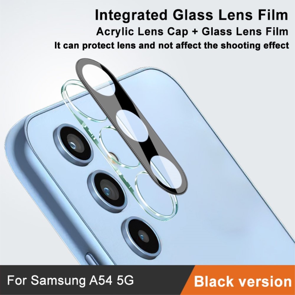 Cubre objetivo de cristal templado de 0,2mm Samsung Galaxy A54 negro