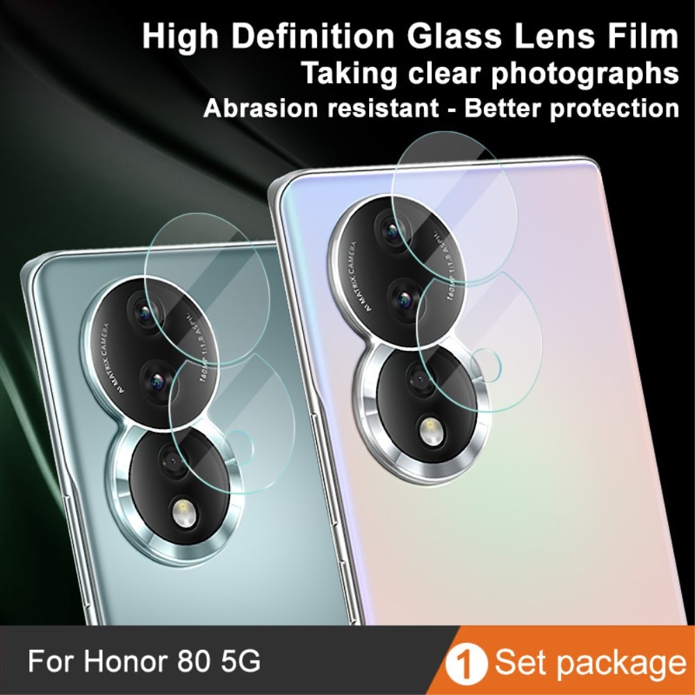 Cubre objetivo de cristal templado de 0,2mm Honor 80 transparente