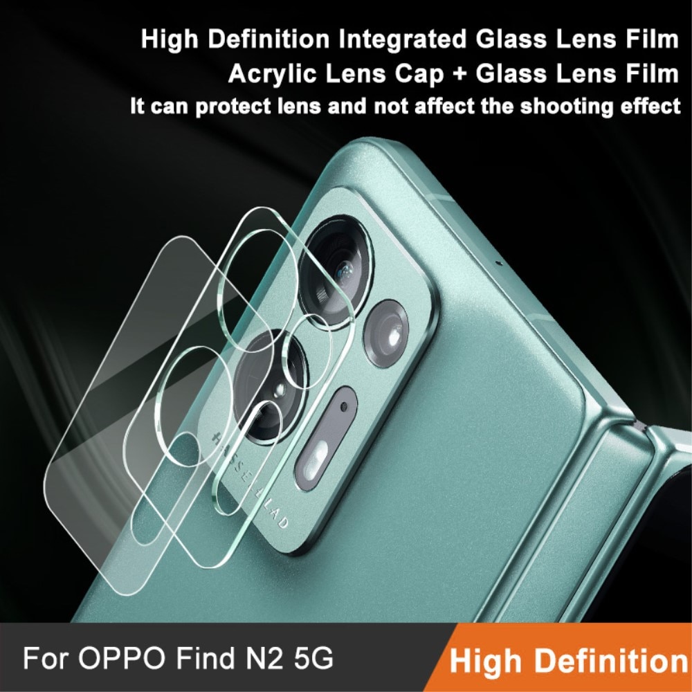 Cubre objetivo de cristal templado de 0,2mm Oppo Find N2 transparente