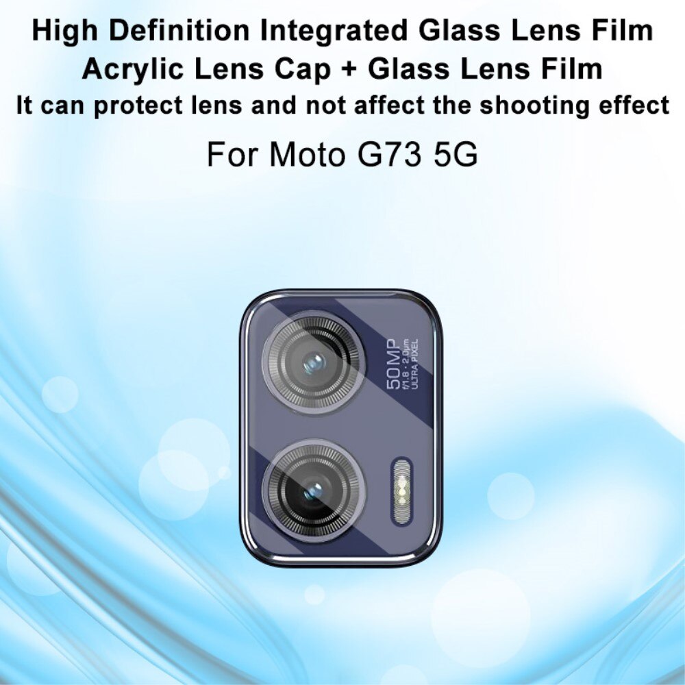 Cubre objetivo de cristal templado de 0,2mm Motorola Moto G73 Transparente