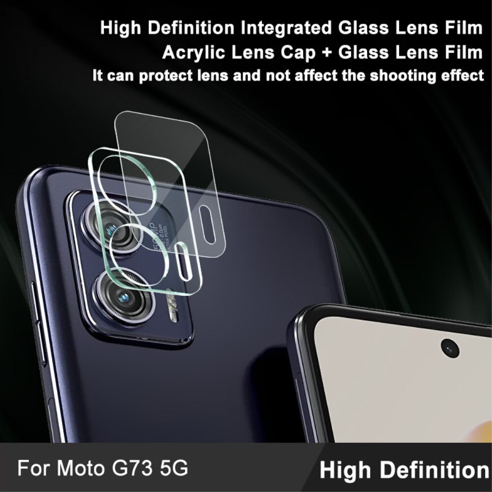 Cubre objetivo de cristal templado de 0,2mm Motorola Moto G73 Transparente
