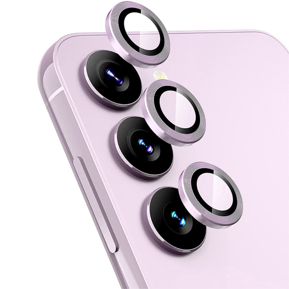 Cubre objetivo de cristal templado aluminio Samsung Galaxy A24 rosado
