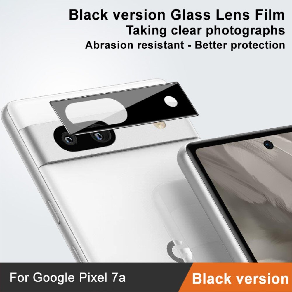 Cubre objetivo de cristal templado de 0,2mm Google Pixel 7a Negro