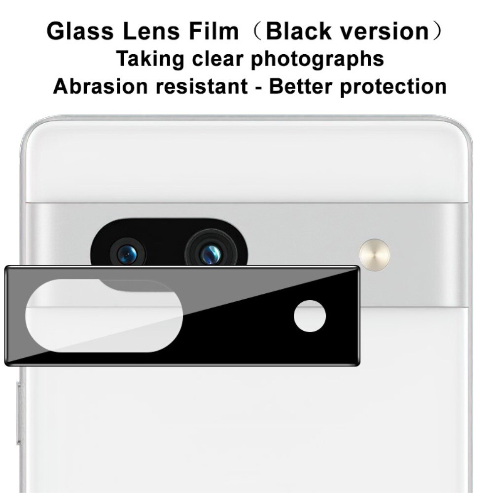 Cubre objetivo de cristal templado de 0,2mm Google Pixel 7a Negro