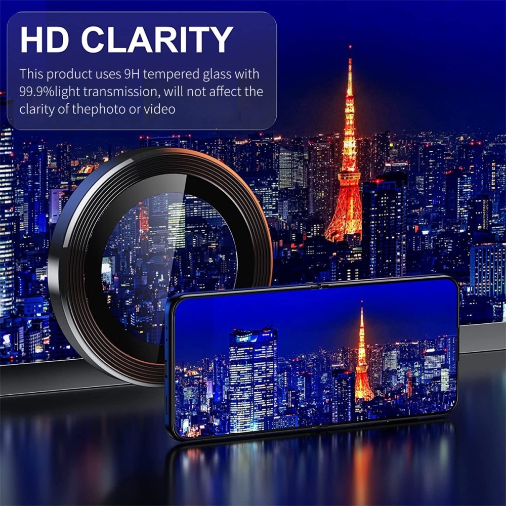 Cubre objetivo de cristal templado aluminio Samsung Galaxy Z Flip 4 oro