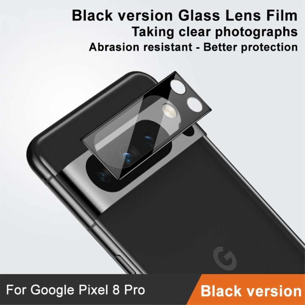 Cubre objetivo de cristal templado de 0,2mm Google Pixel 8 Pro negro