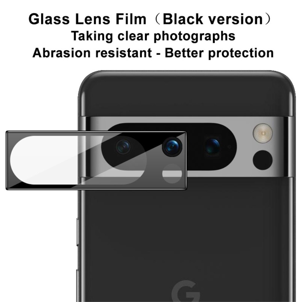 Cubre objetivo de cristal templado de 0,2mm Google Pixel 8 Pro negro