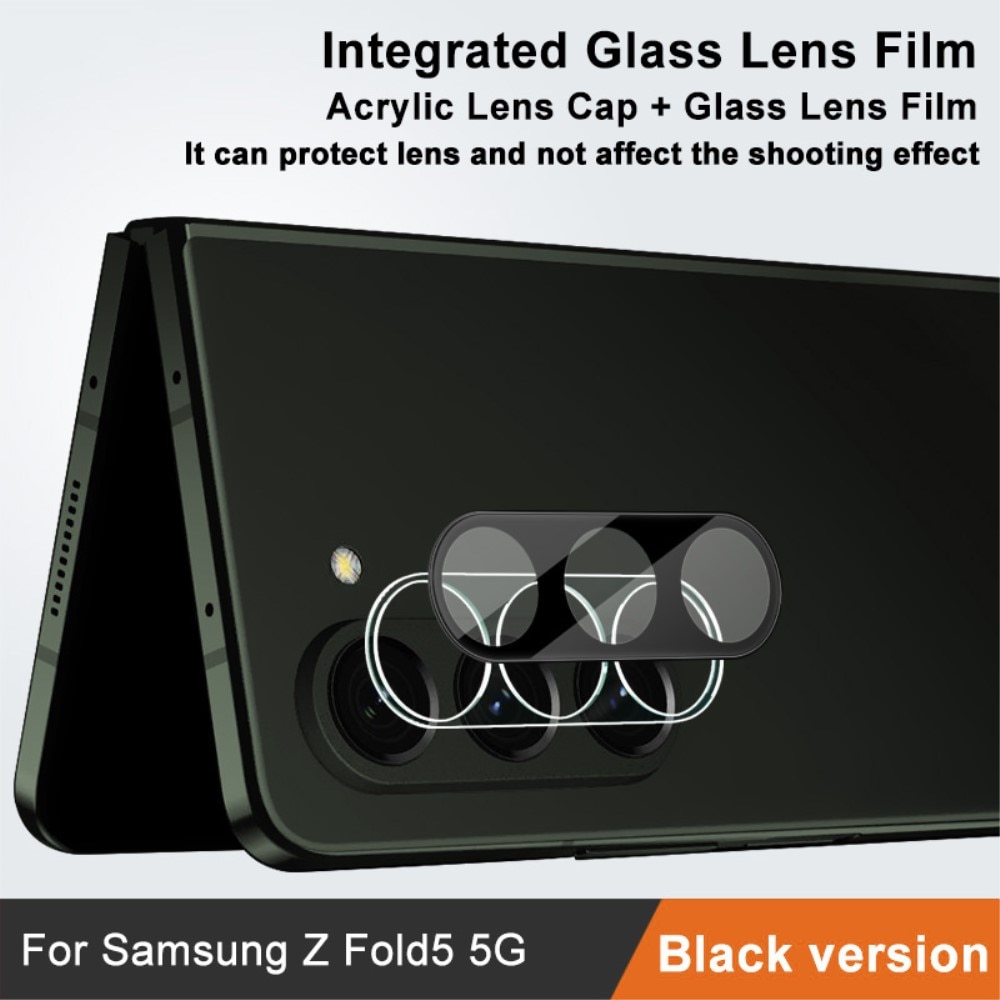 Cubre objetivo de cristal templado de 0,2mm Samsung Galaxy Z Fold 5 Negro