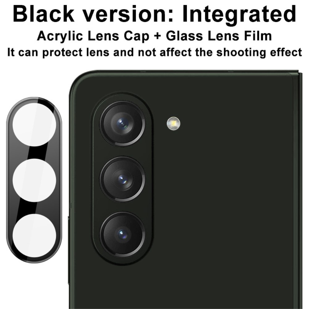 Cubre objetivo de cristal templado de 0,2mm Samsung Galaxy Z Fold 5 negro