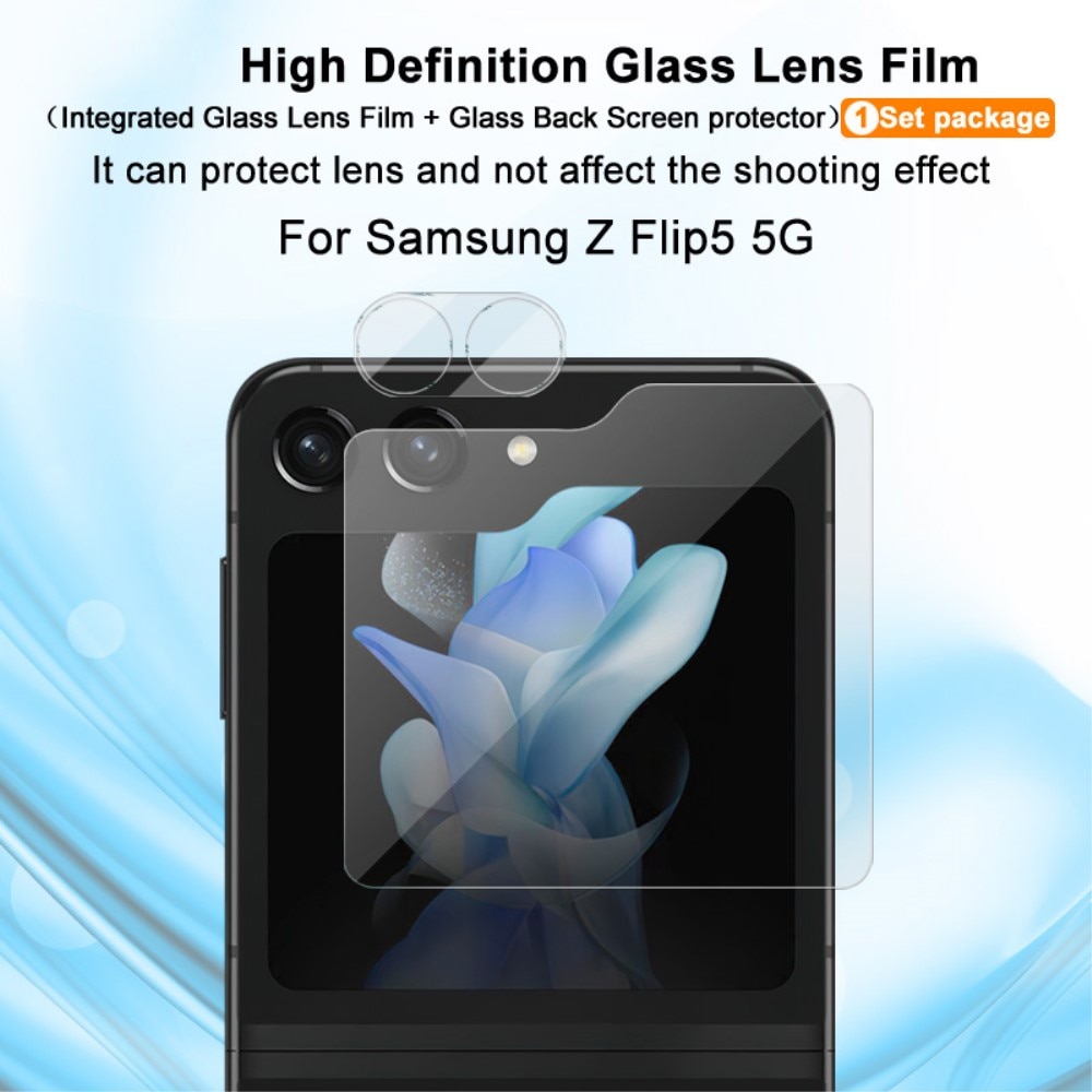 Protector Pantalla Exterior y Cubre objetivo Samsung Galaxy Z Flip 5