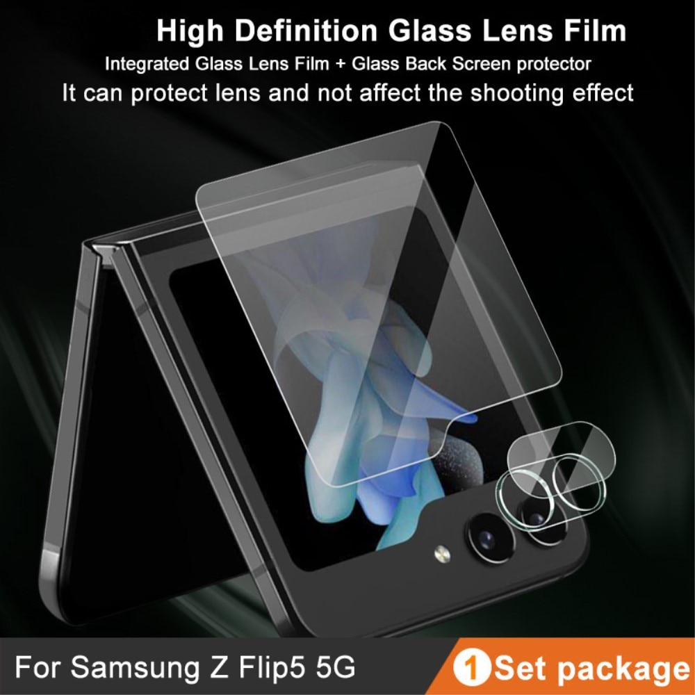 Protector Pantalla Exterior y Cubre objetivo Samsung Galaxy Z Flip 5