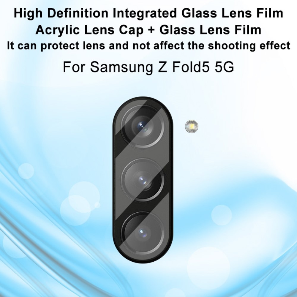 Cubre objetivo de cristal templado de 0,2mm Samsung Galaxy Z Fold 5 transparente