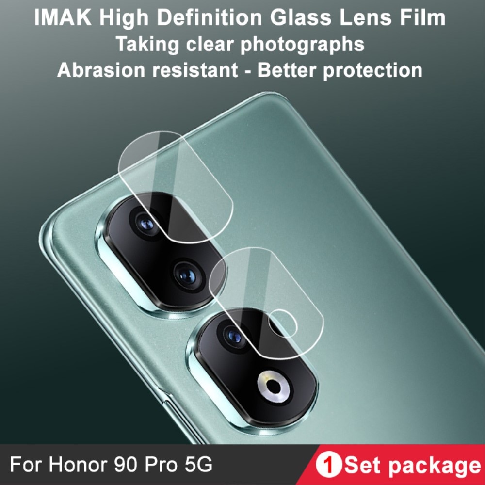 Cubre objetivo de cristal templado de 0,2mm Honor 90 Pro transparente