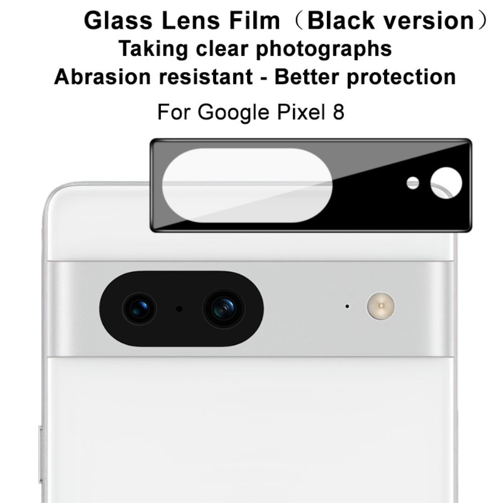 Cubre objetivo de cristal templado de 0,2mm Google Pixel 8 negro