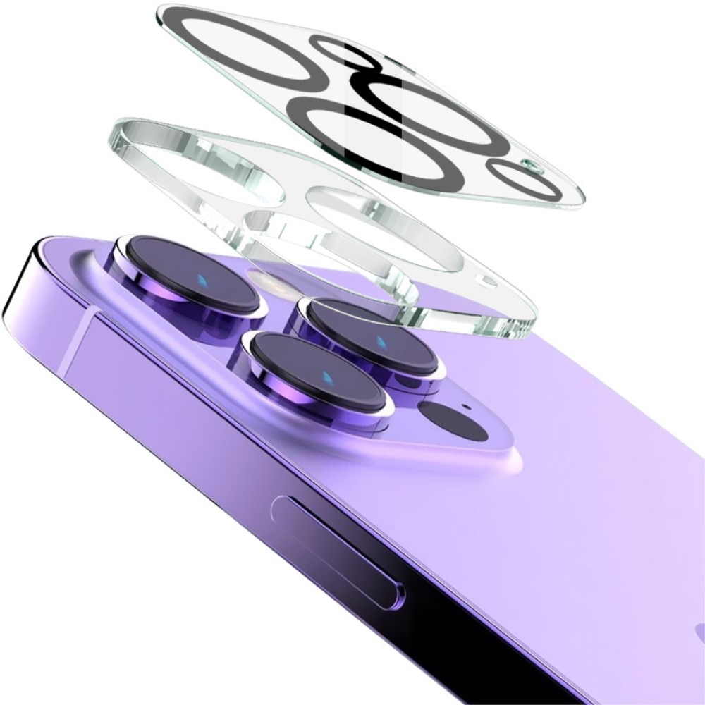 Cubre objetivo de cristal templado de 0,2mm iPhone 15 Pro Max transparente