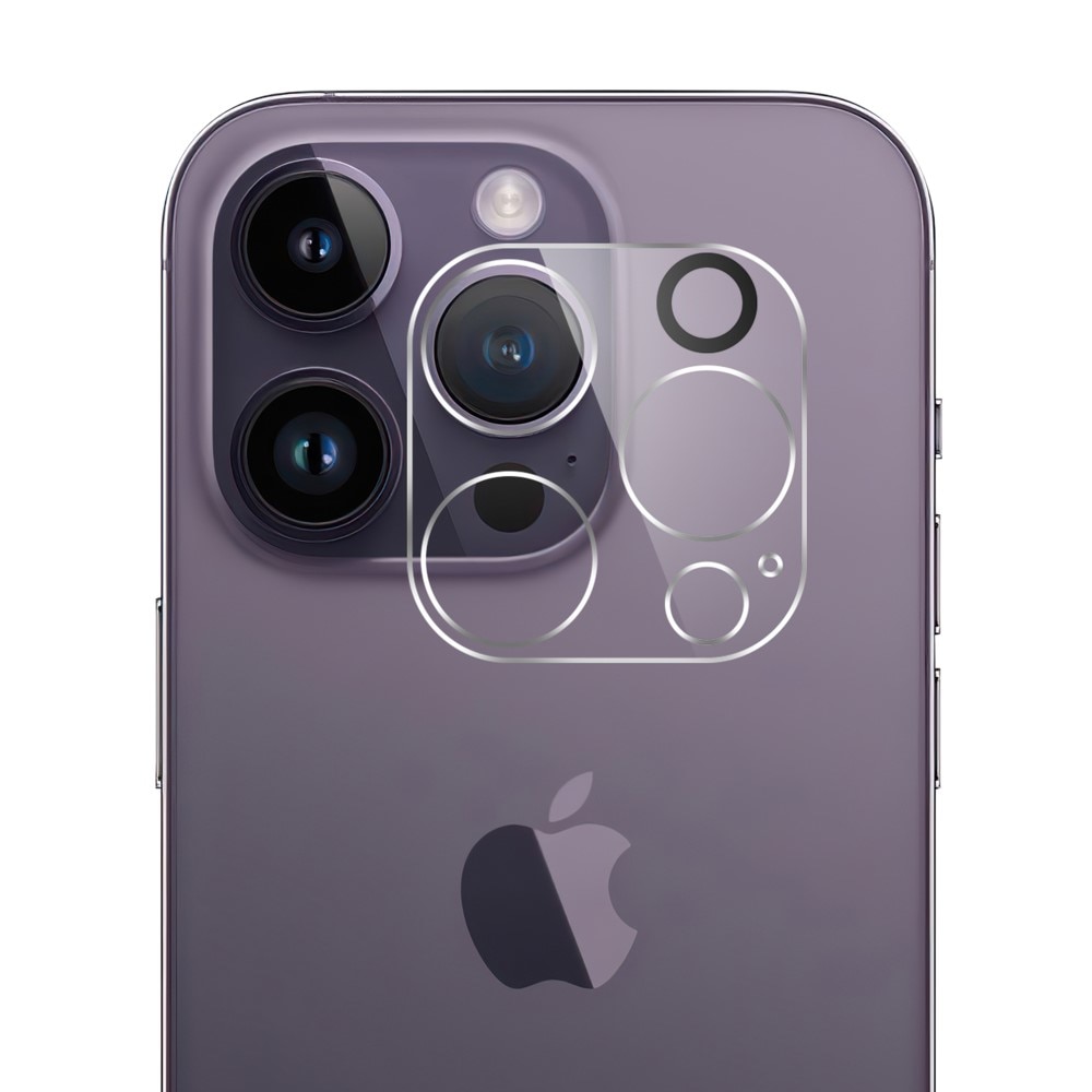 Protector de lente cámara de cristal templado iPhone 15 Pro Max transparente
