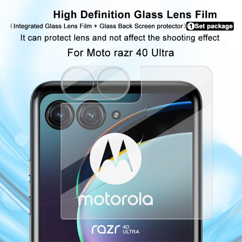 Protector Pantalla Exterior y Cubre objetivo Motorola Razr 40 Ultra