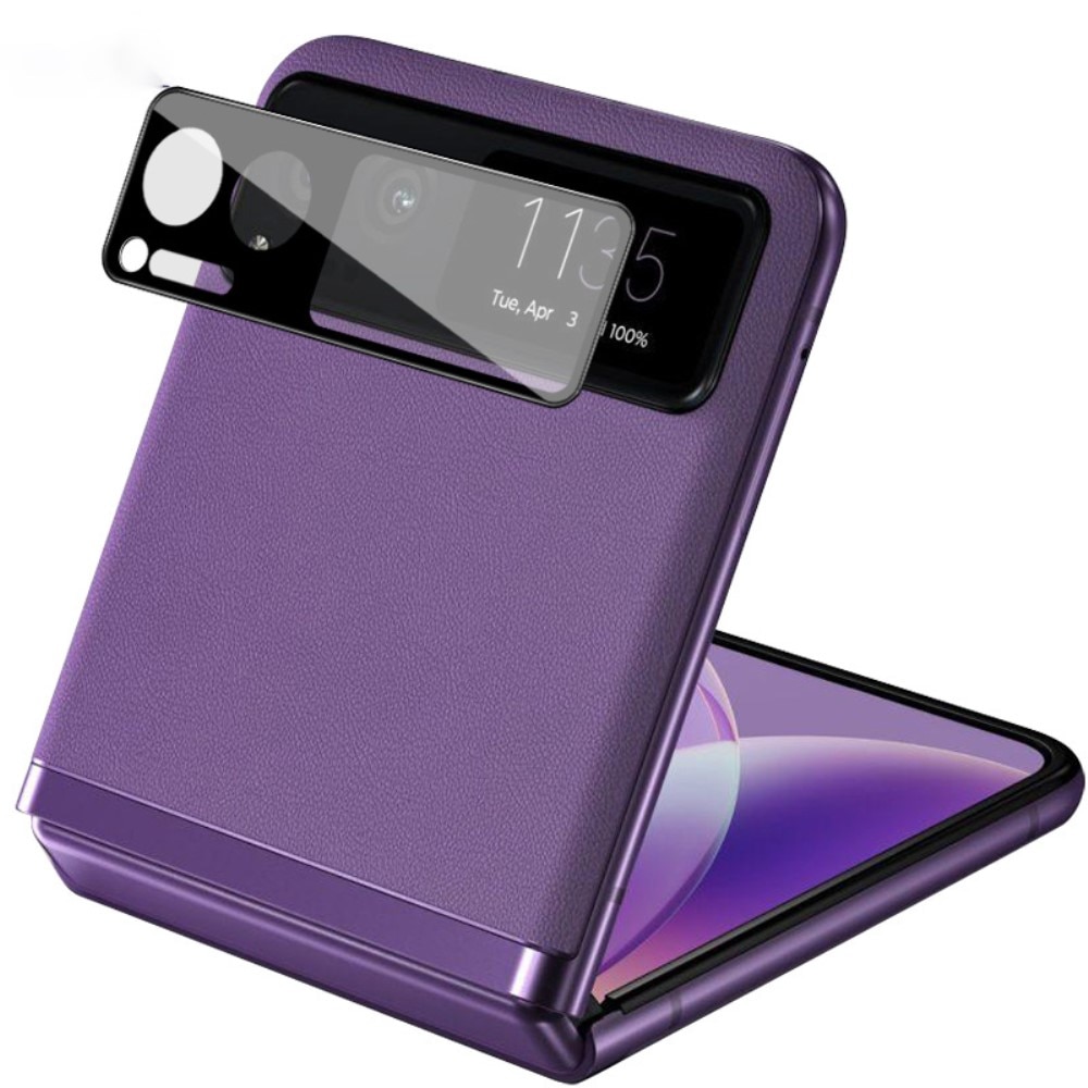 Cubre objetivo de cristal templado de 0,2mm Motorola Razr 40 Negro