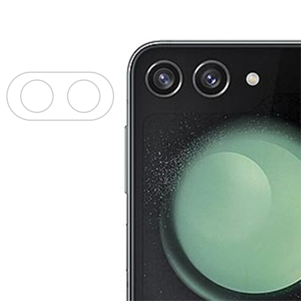 Protector de lente cámara de cristal templado Samsung Galaxy Z Flip 5 transparente