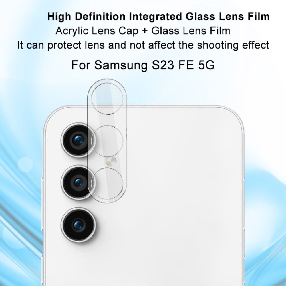 Cubre objetivo de cristal templado de 0,2mm Samsung Galaxy S23 FE Transparente