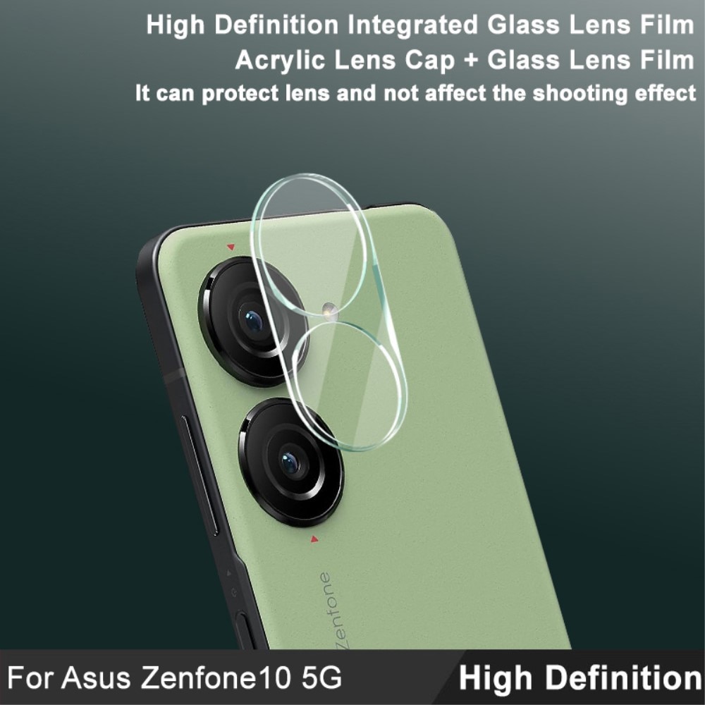 Cubre objetivo de cristal templado de 0,2mm Asus ZenFone 10 Transparente