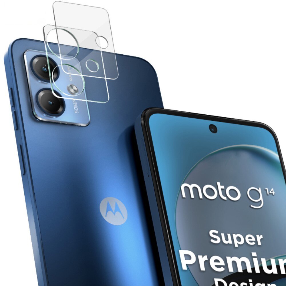 Cubre objetivo de cristal templado de 0,2mm Motorola Moto G14 Transparente