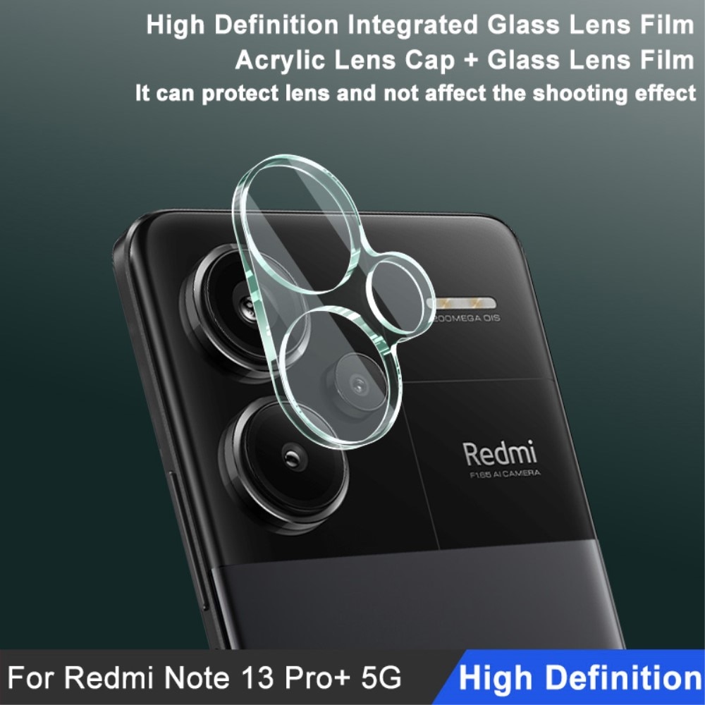 Cubre objetivo de cristal templado de 0,2mm Xiaomi Redmi Note 13 Pro Plus transparente