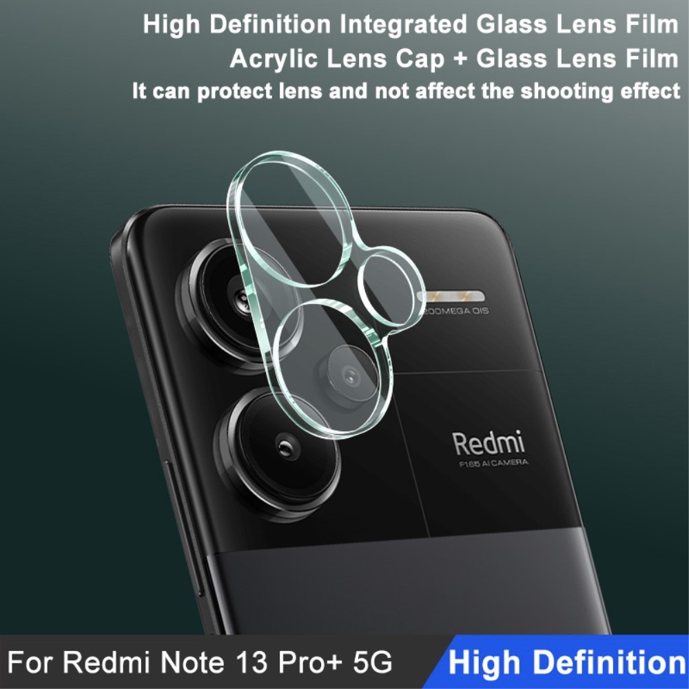 Cubre objetivo de cristal templado de 0,2mm Xiaomi Redmi Note 13 Pro Plus Transparente