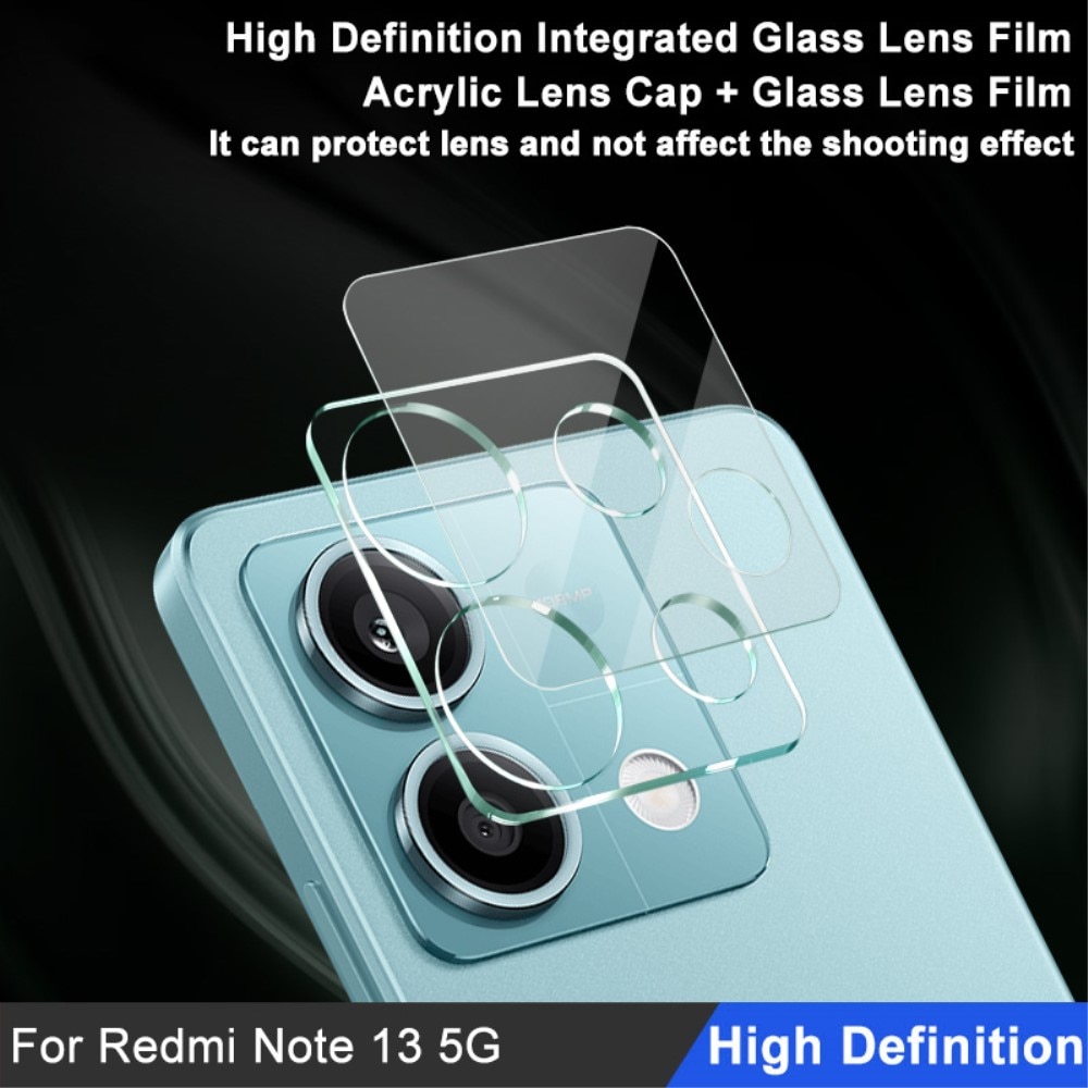 Cubre objetivo de cristal templado de 0,2mm Xiaomi Redmi Note 13 transparente