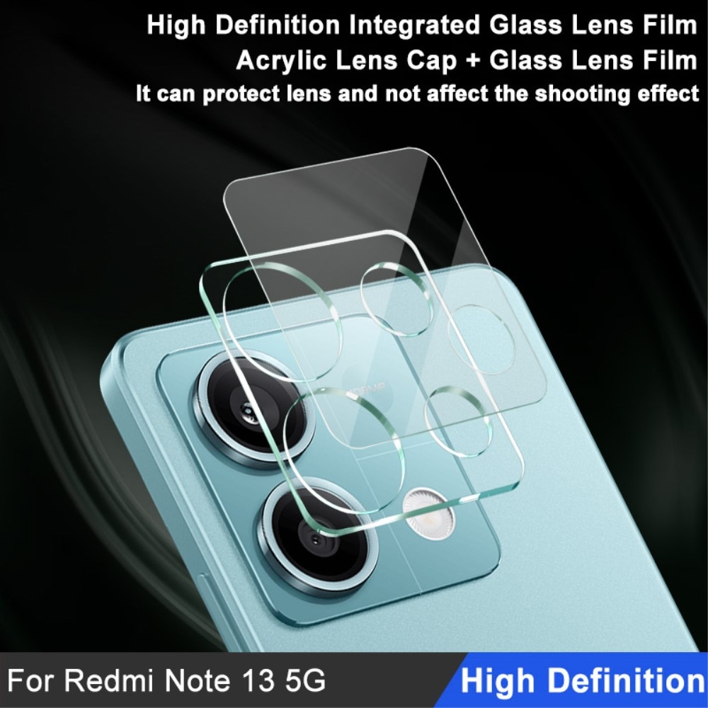 Cubre objetivo de cristal templado de 0,2mm Xiaomi Redmi Note 13 Transparente