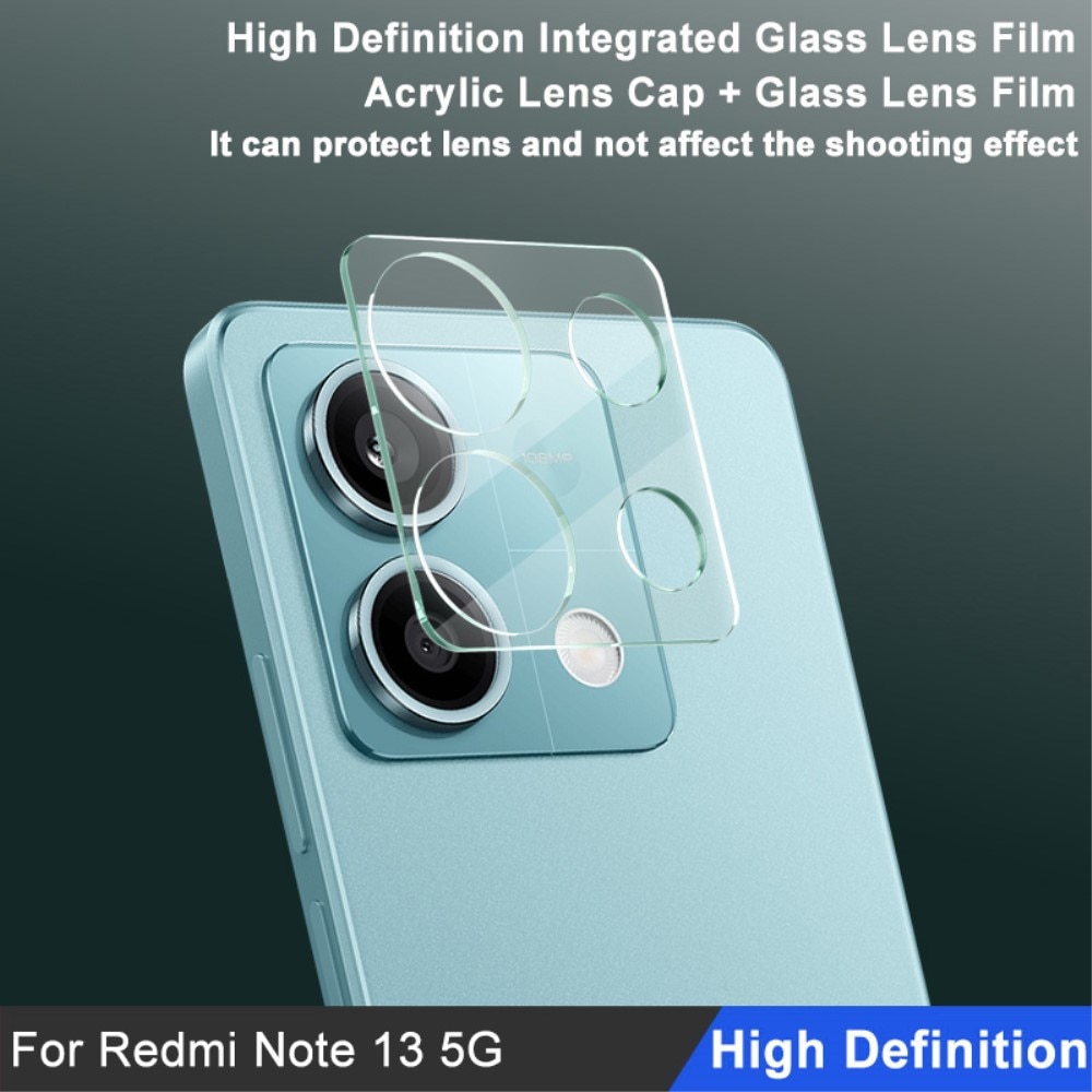 Cubre objetivo de cristal templado de 0,2mm Xiaomi Redmi Note 13 Transparente