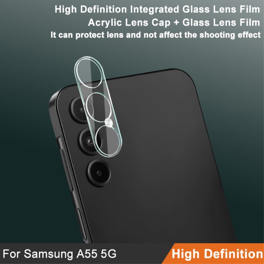 Cubre objetivo de cristal templado de 0,2mm Samsung Galaxy A55 Transparente