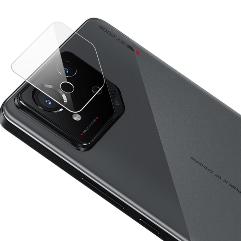 Cubre objetivo de cristal templado de 0,2mm (2 piezas) Asus ROG Phone 8 transparente