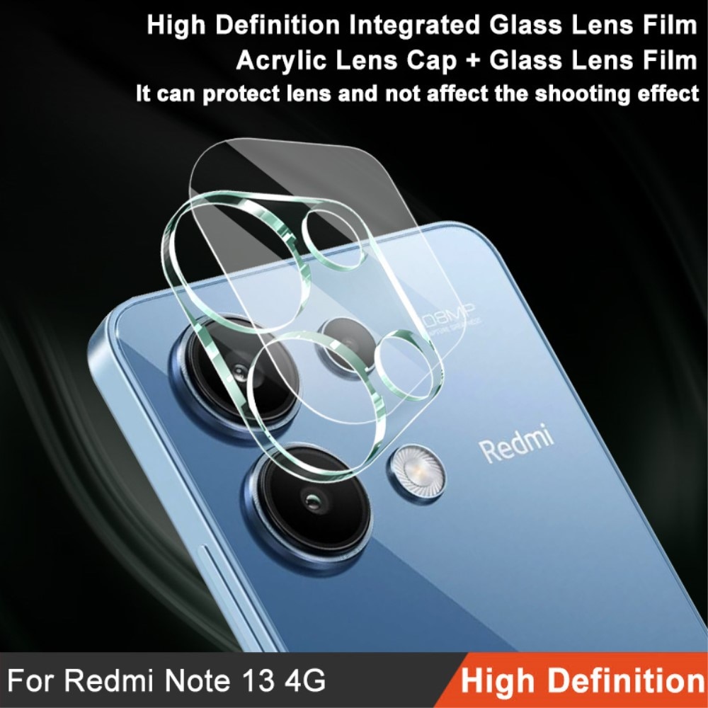 Cubre objetivo de cristal templado de 0,2mm Xiaomi Redmi Note 13 4G Transparente