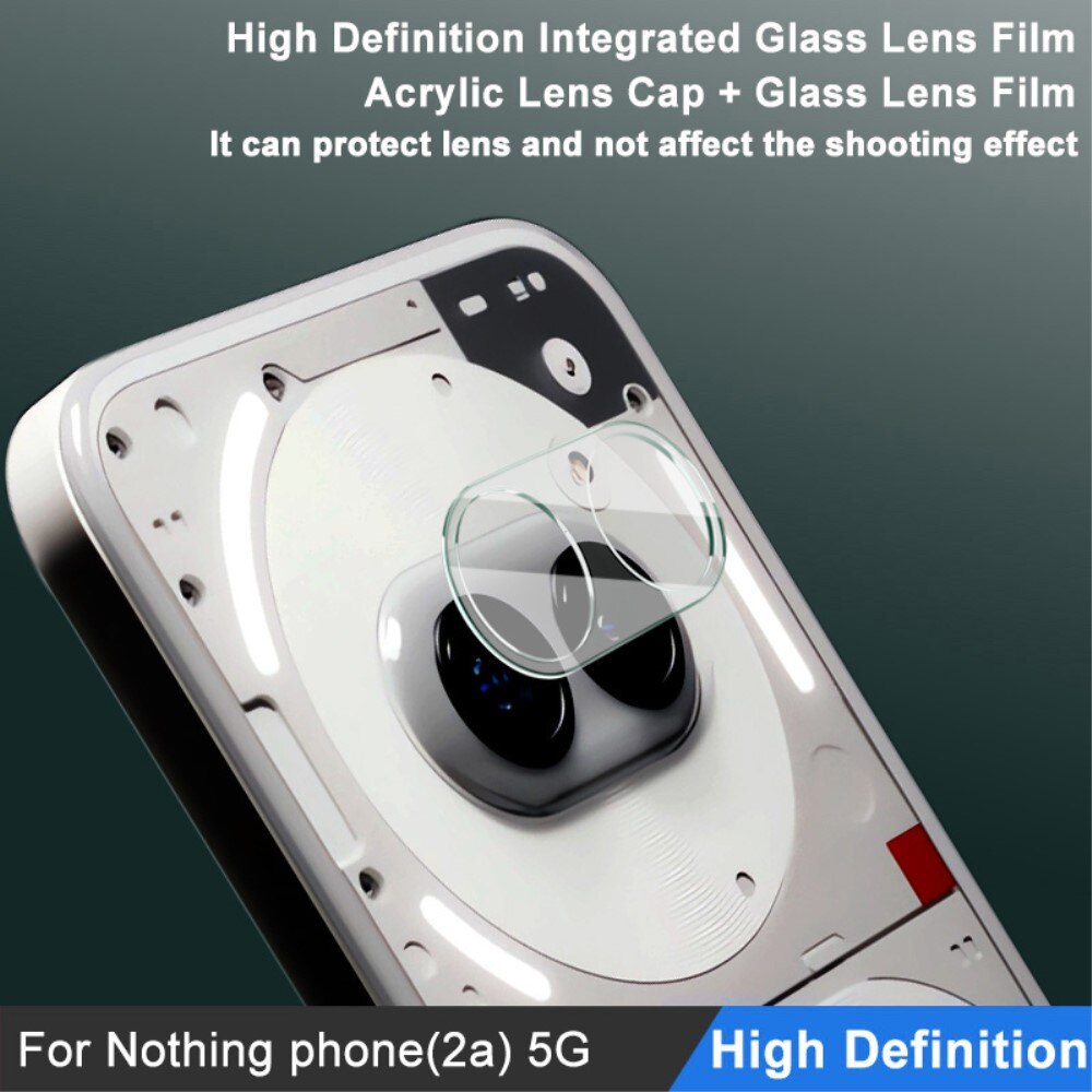 Cubre objetivo de cristal templado de 0,2mm Nothing Phone 2a Transparente