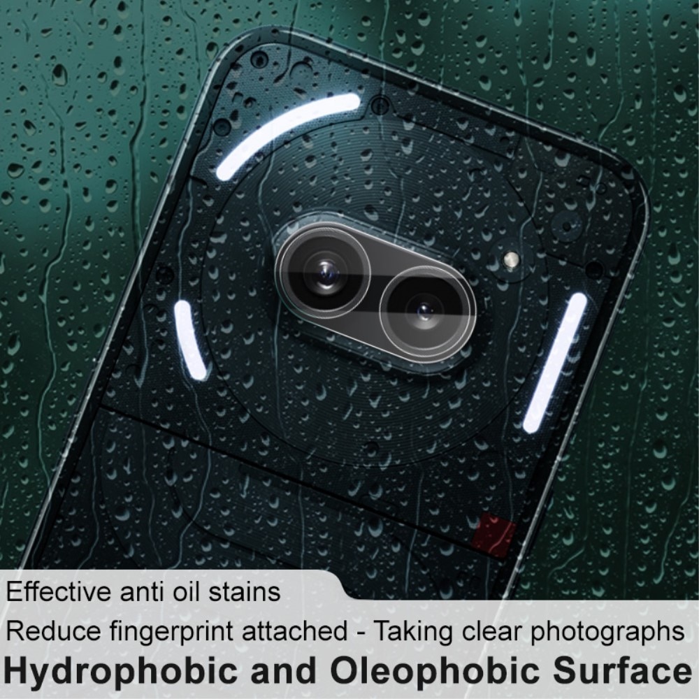 Cubre objetivo de cristal templado de 0,2mm Nothing Phone 2a Transparente