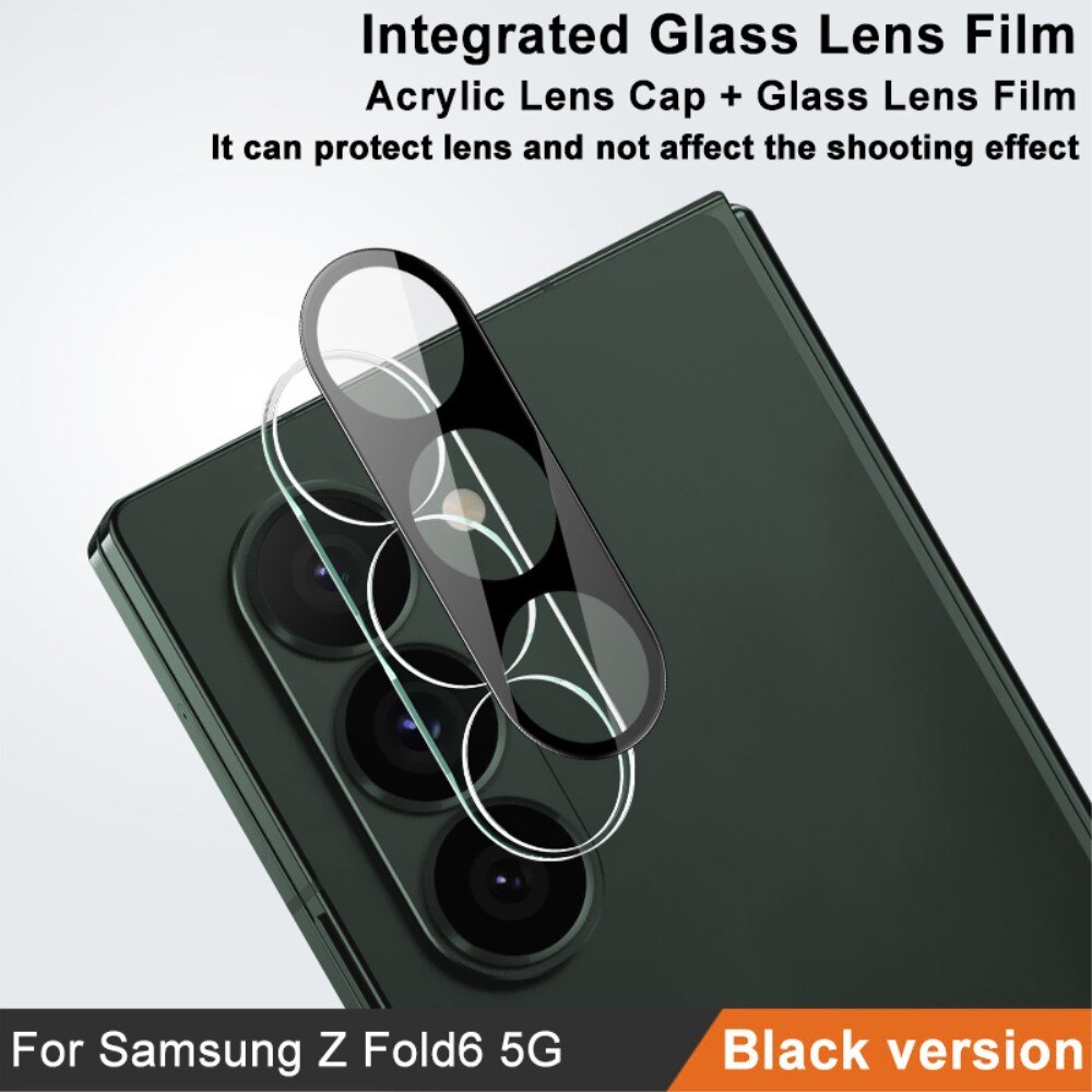 Cubre objetivo de cristal templado de 0,2mm Samsung Galaxy Z Fold 6 Negro