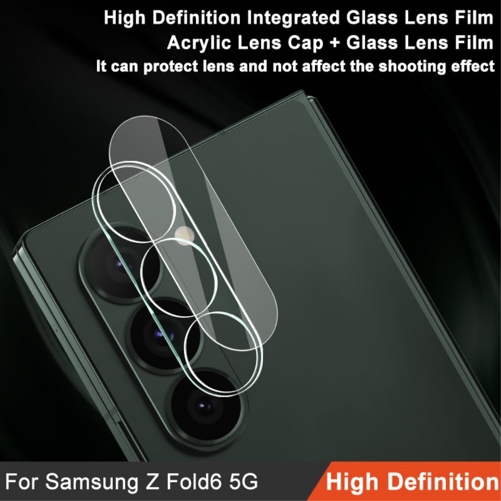 Cubre objetivo de cristal templado de 0,2mm Samsung Galaxy Z Fold 6 Transparente