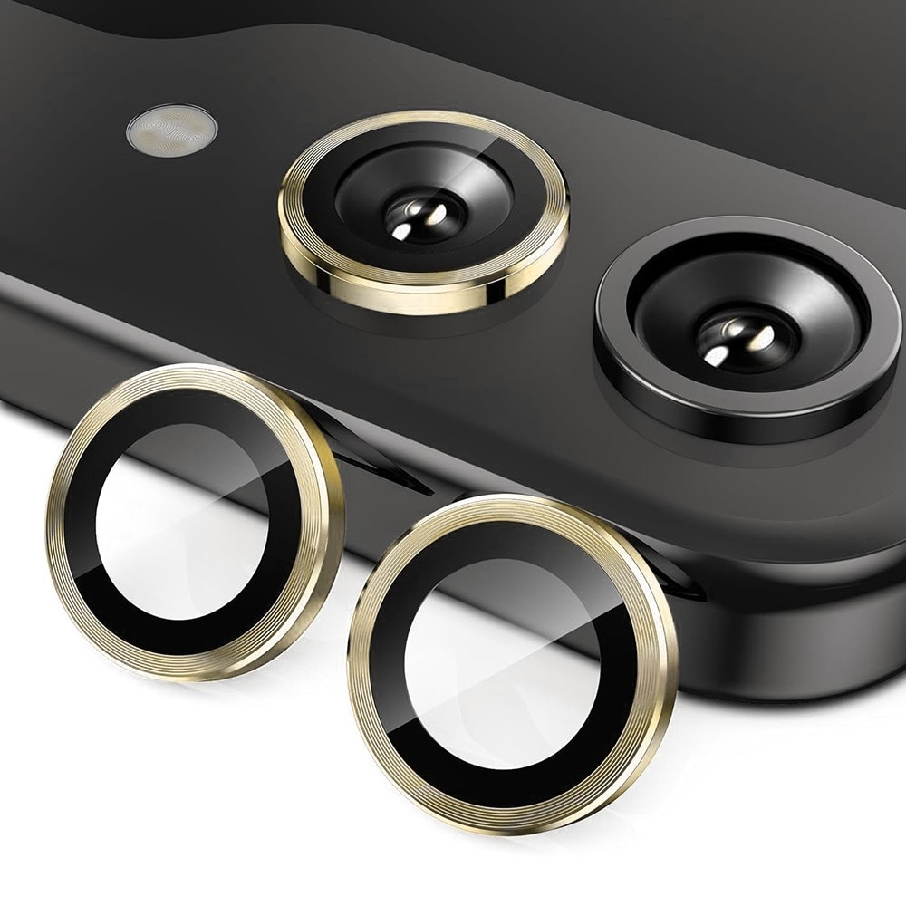 Cubre objetivo de cristal templado aluminio Samsung Galaxy Z Flip 6 oro