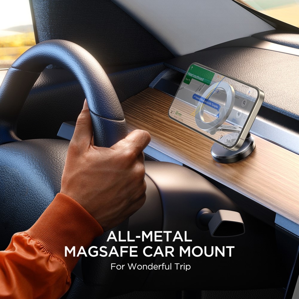 JR-ZS403 Magnetic MagSafe Foldable Car Mount Holder negro