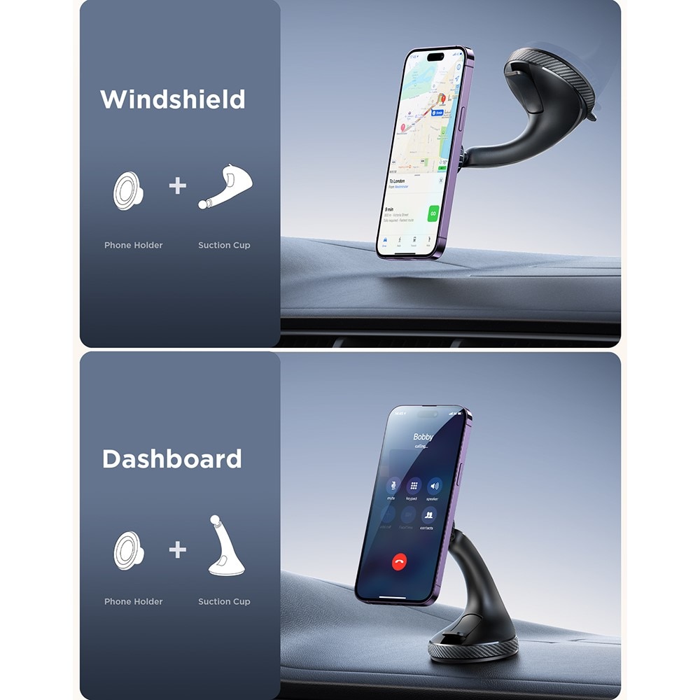 Soporte para móvil MagSafe Windshield/Dashboard JR-ZS406 negro