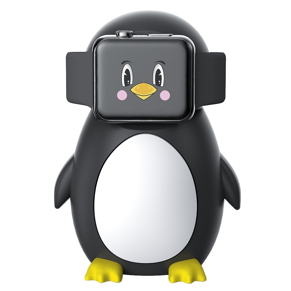 Soporte de carga Apple Watch, pingüino negro