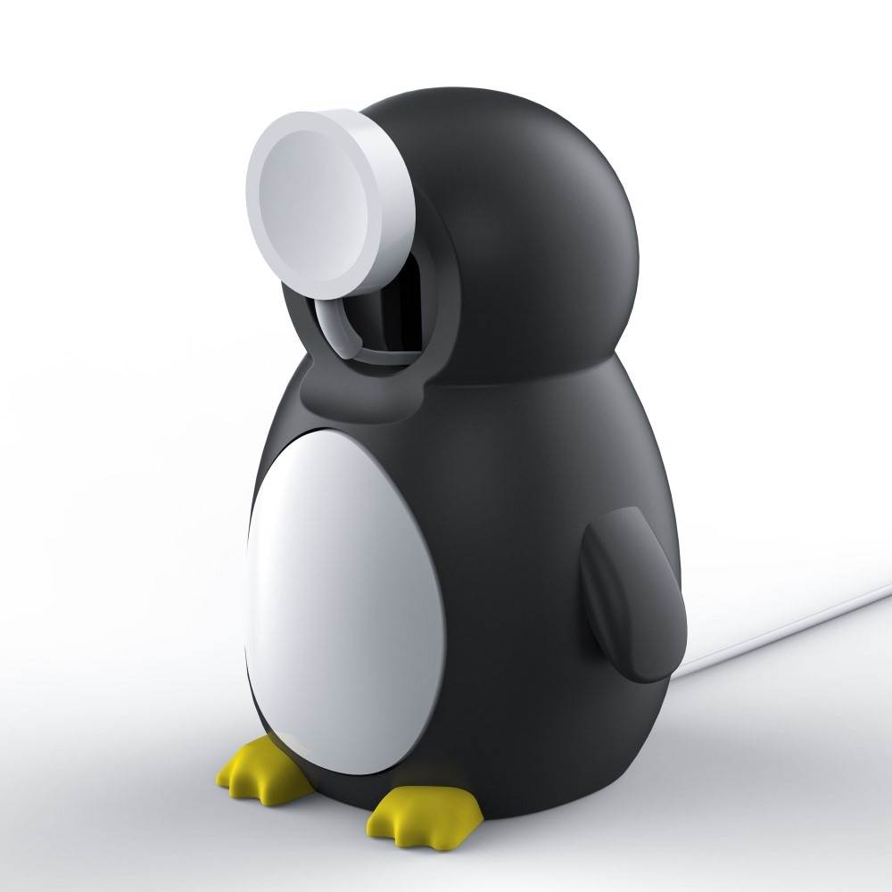 Soporte de carga Apple Watch, pingüino negro