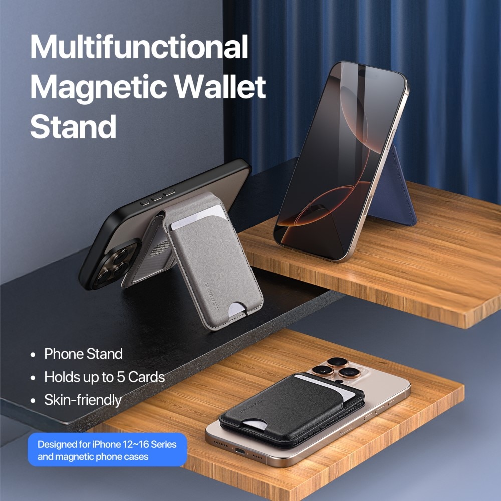 Neva Magnetic Wallet Stand Black