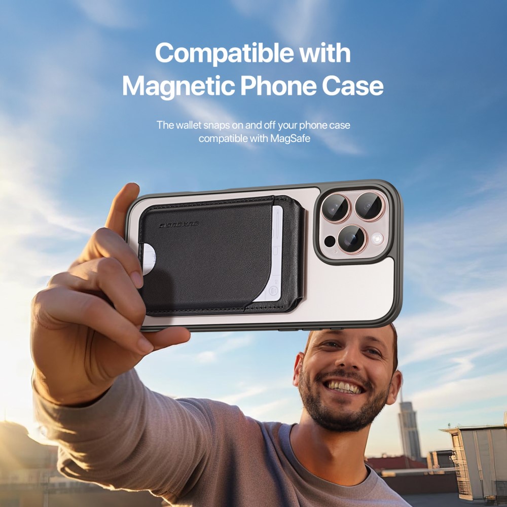 Neva Magnetic Wallet Stand Black