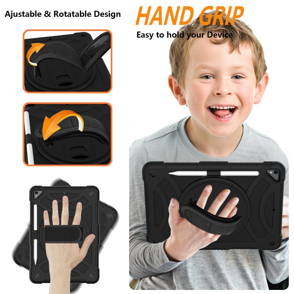 Funda híbrida a prueba de golpes Correa el hombro iPad Air 10.5 3rd Gen (2019) negro